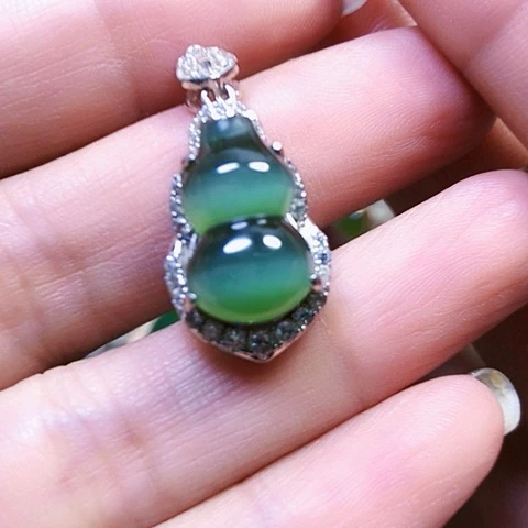 和田玉银S925镶嵌戒指