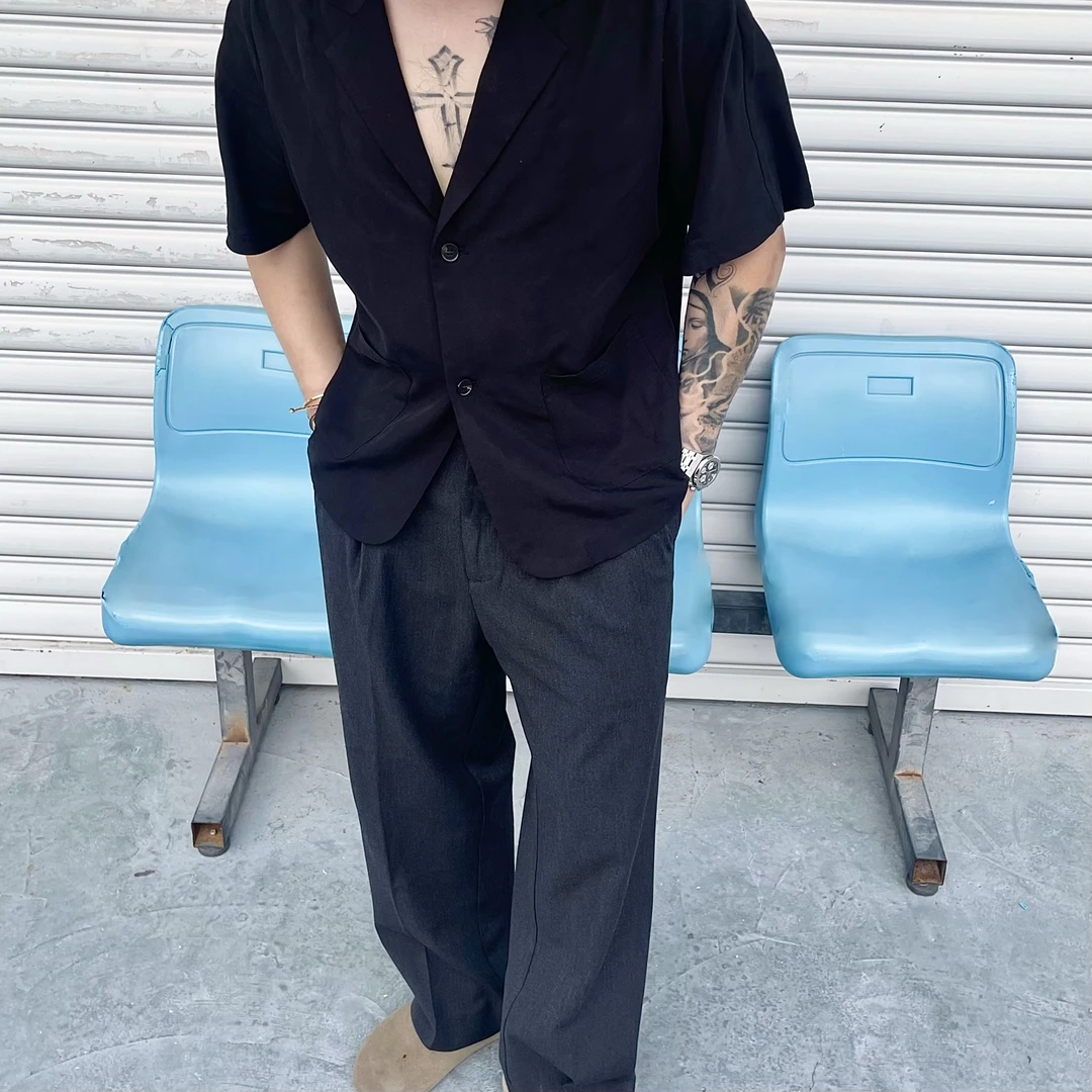 HARD【精致轻奢】天丝混纺极简松弛质感垂顺西装长裤