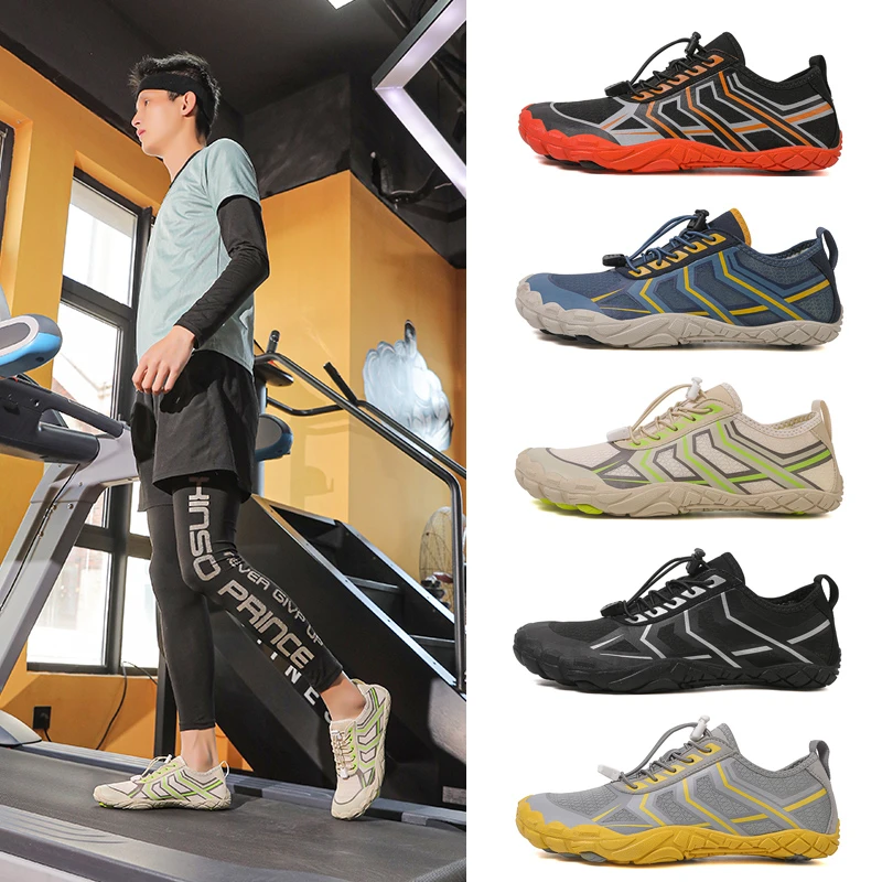 御芃室内健身训练鞋深蹲鞋跑步跳操赤足鞋健身男力量举卧推瑜伽女