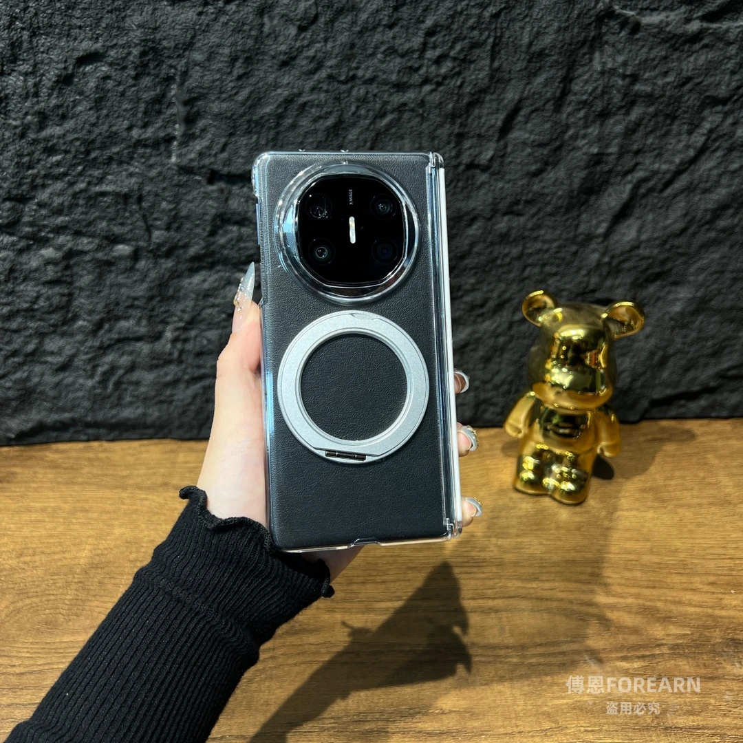适用于华为matex6手机壳双中轴matex5透明保护套matex3折叠屏磁吸