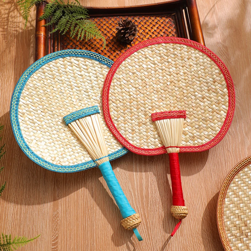 扇子夏天耐用大蒲扇麦秆摇钱扇手工编织宝宝家用老式手摇芭蕉扇