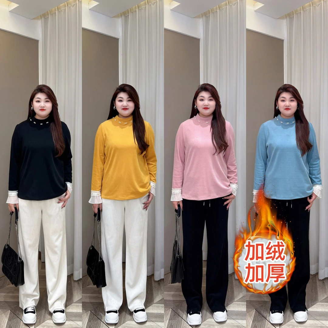 【现货清清】PMM81634冬季简约洋气德容半高领休闲显瘦长袖