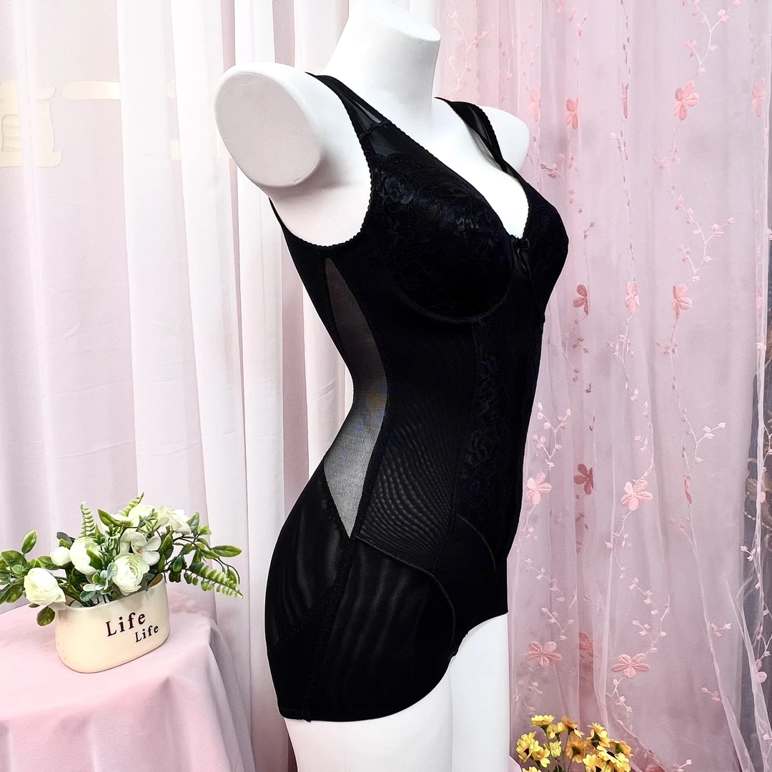显瘦显腰收腹束身透气连体衣性感塑型提臀美体衣美背调整型托胸衣