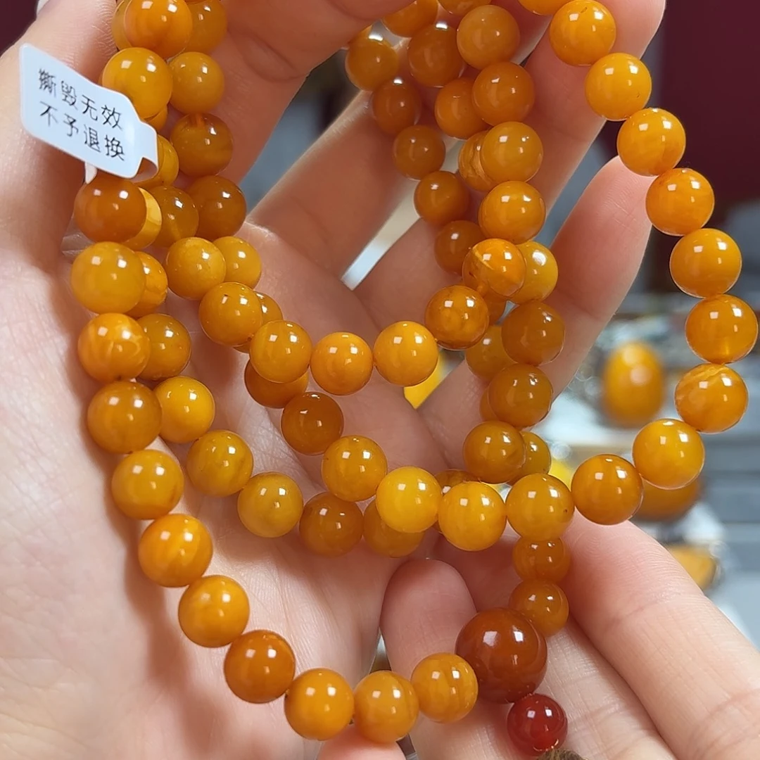 蜜蜡未镶嵌颈饰项链
