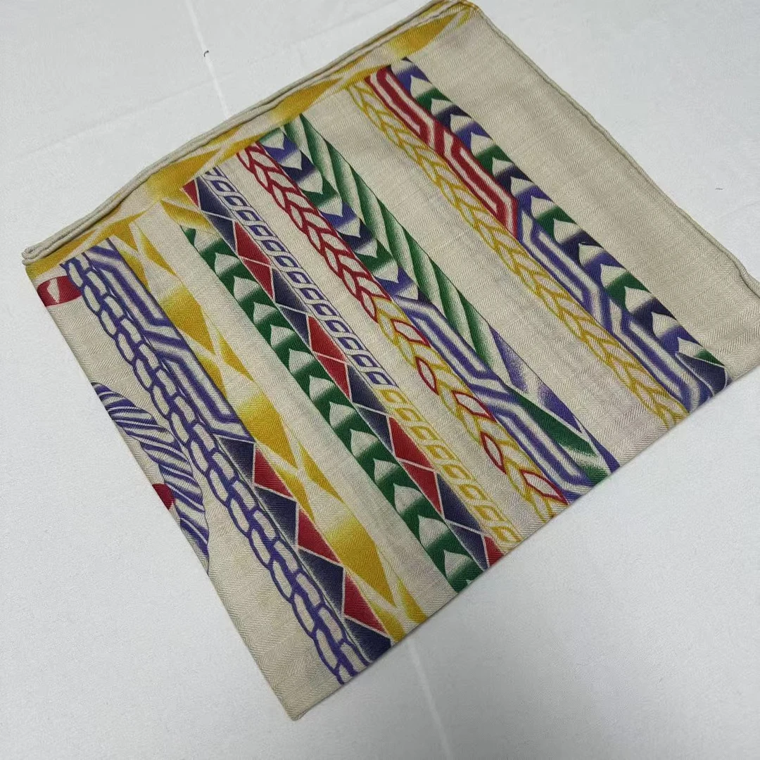 丝绒长巾-条理菱格 70*180cm丝巾