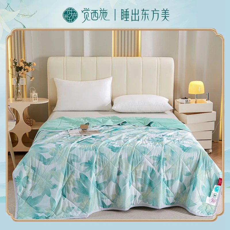 觉西施*抑菌花露水凉感夏被-1