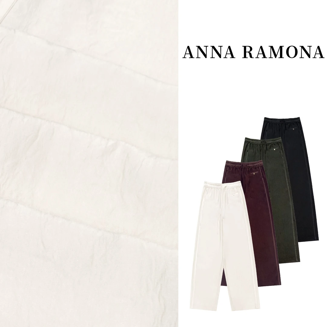 【ANNA RAMONA】100醋酸窄版直筒裤