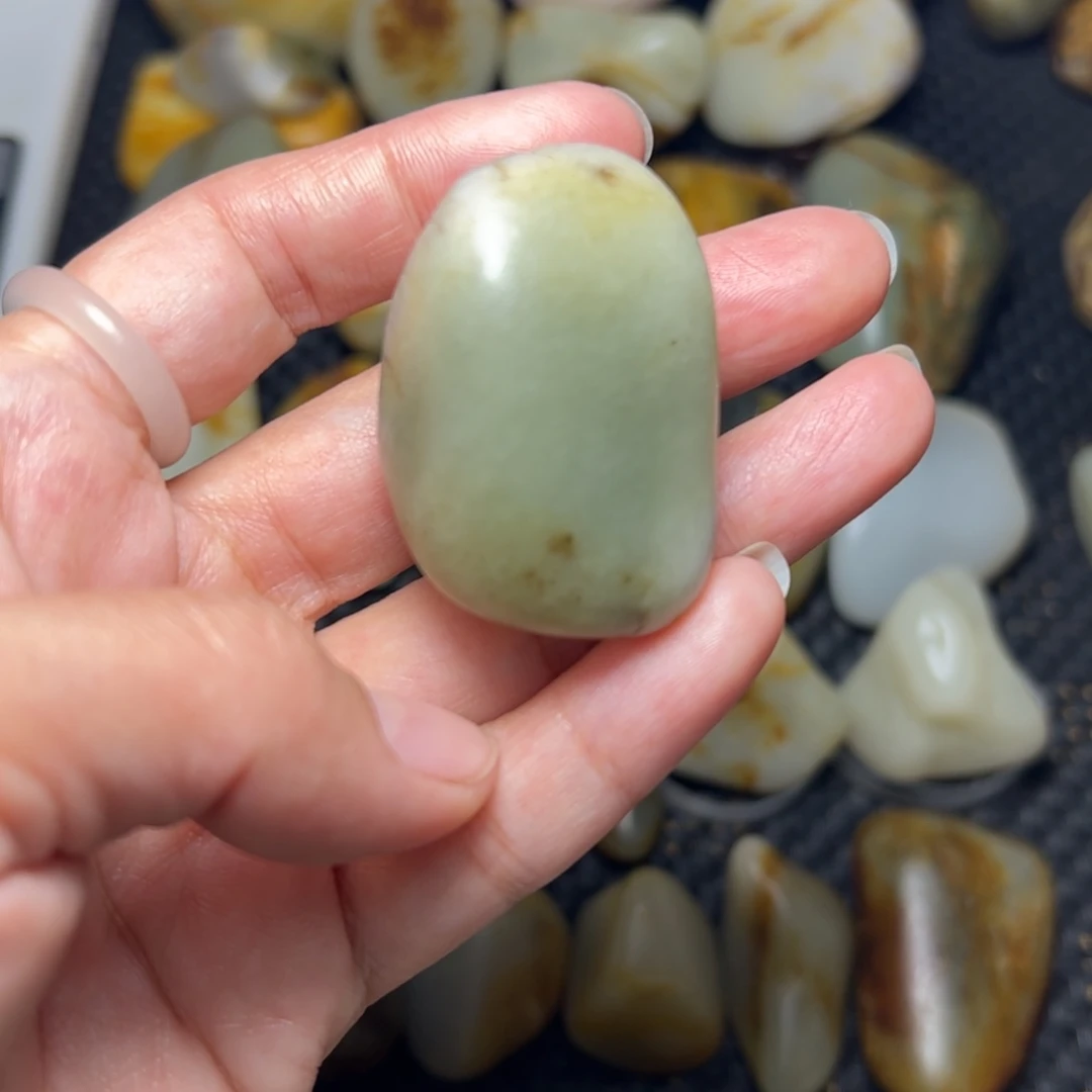 和田玉未镶嵌挂件A76