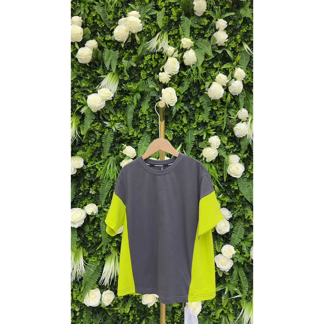 品牌高端承@希童装【120-160】男童撞色T恤——540910