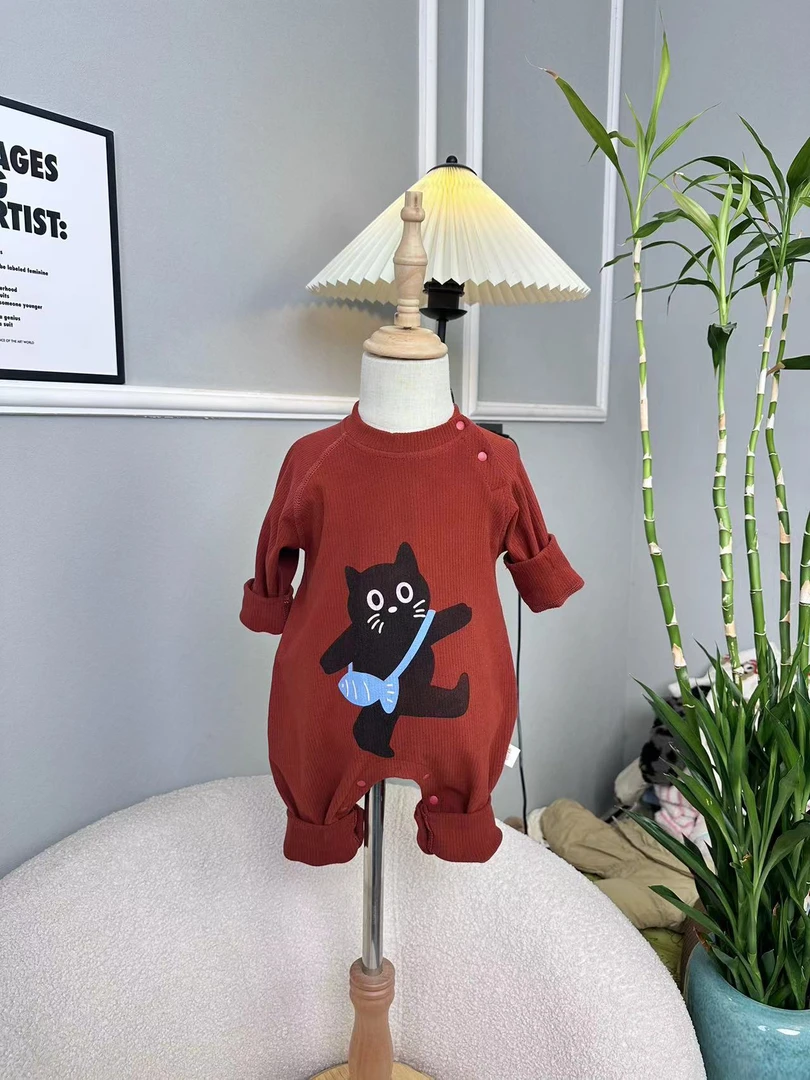 秋季新款保暖打底薄款连体衣宝宝冬季哈衣爬服睡衣