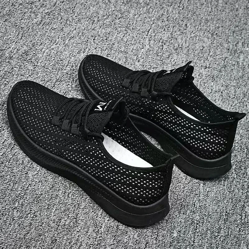 夏季老北京布鞋运动软底防滑女士网面鞋男士透气网鞋一脚蹬休闲鞋