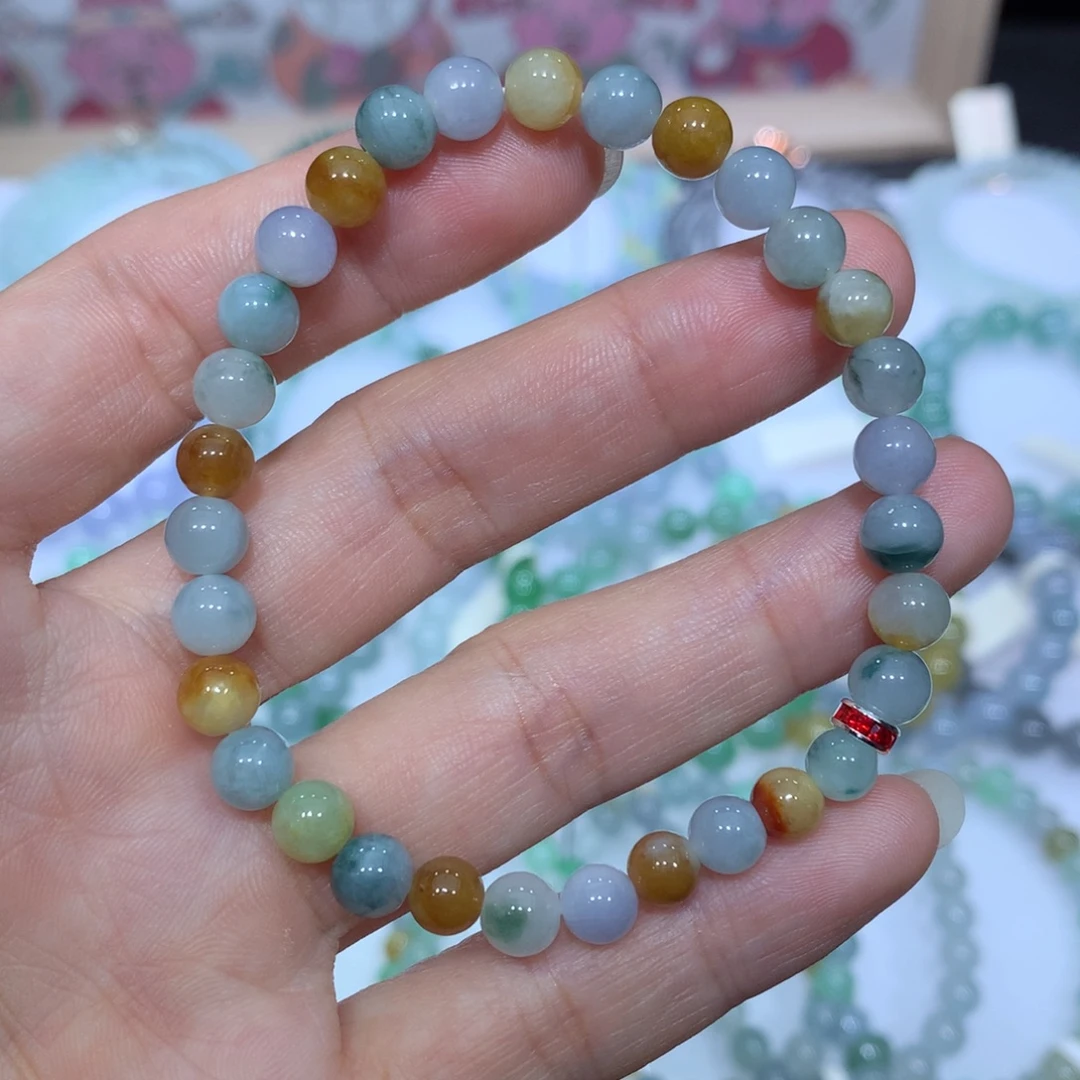 翡翠未镶嵌手链天然