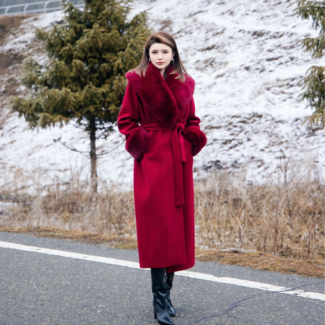 女装短款时尚秋冬皮草气质百搭女士设计师女款冬季宽松中长款072