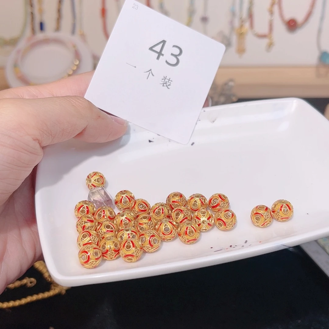 紫晶珠宝半成品银S925镀金镶嵌43