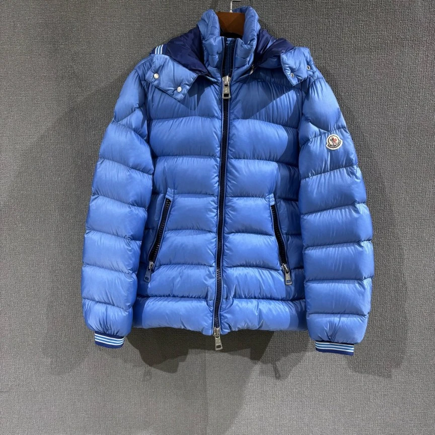 99新 MONCLER （pm）蓝色羽绒服外套 带吊0码/0317