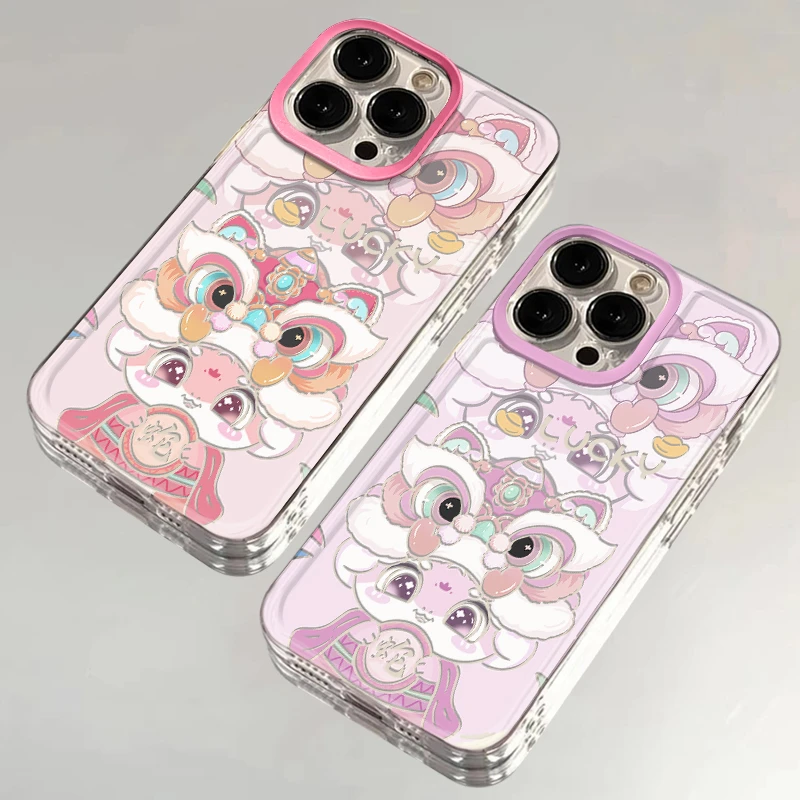 BANCA蛇年舞狮适用iPhone16/15/13手机壳苹果14华为vivo小米oppo