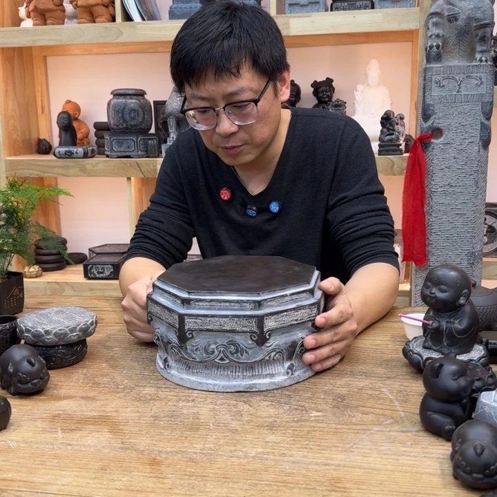 西安石晋錾石雕手工雕刻摆件