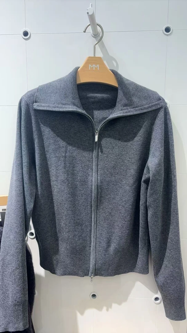 商场同款深灰色毛衫外套5GA334581
