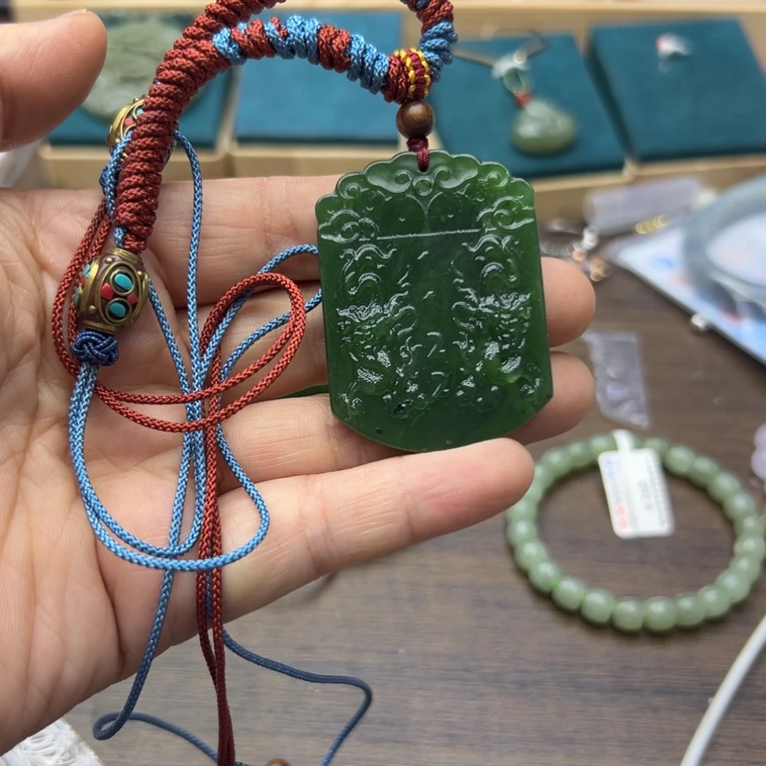 和田玉未镶嵌颈饰718