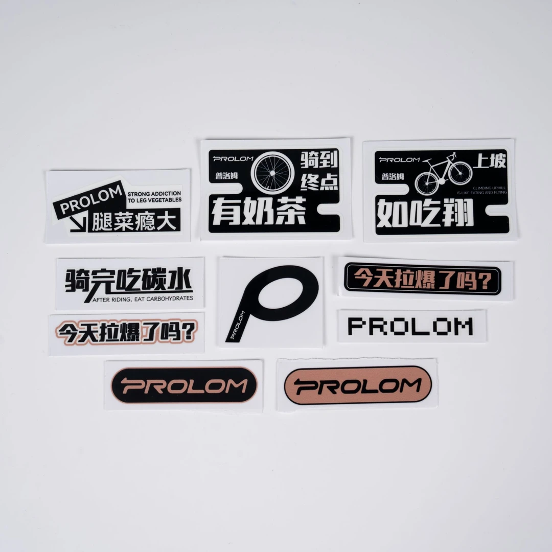 PROLOM 普洛姆周边贴纸DIY个性贴纸适用于头盔自行车