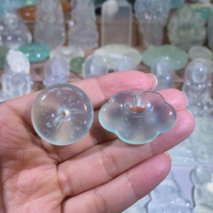 岫玉未镶嵌吊坠y吊坠