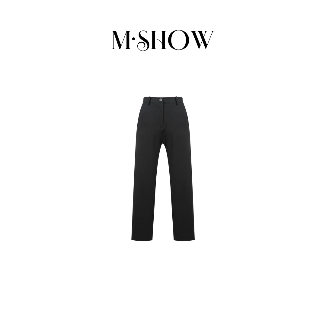 【墨秀鹅绒】90%白鹅绒弹力中腰女士铅笔羽绒裤6981K