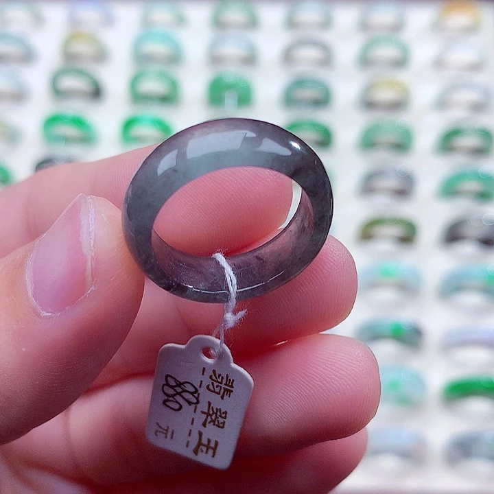 翡翠未镶嵌戒指17号