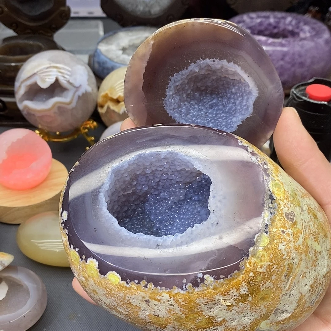 摆件紫晶未镶嵌聚宝盆