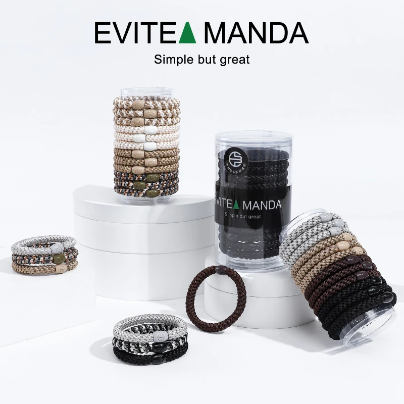 Evite Manda/时尚高马尾发圈百搭头绳高弹力耐用不伤发绳头饰DB
