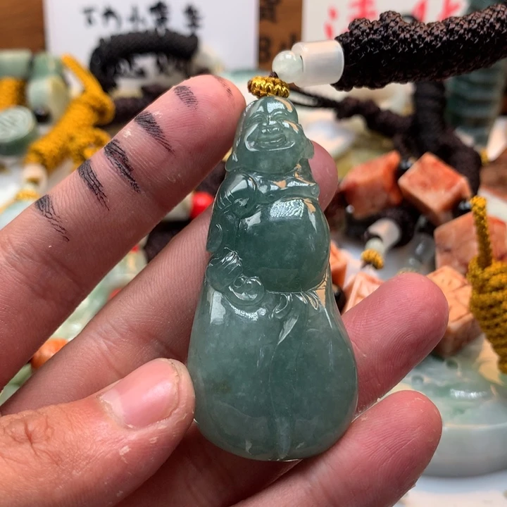 翡翠未镶嵌颈饰保真天然a货翡翠