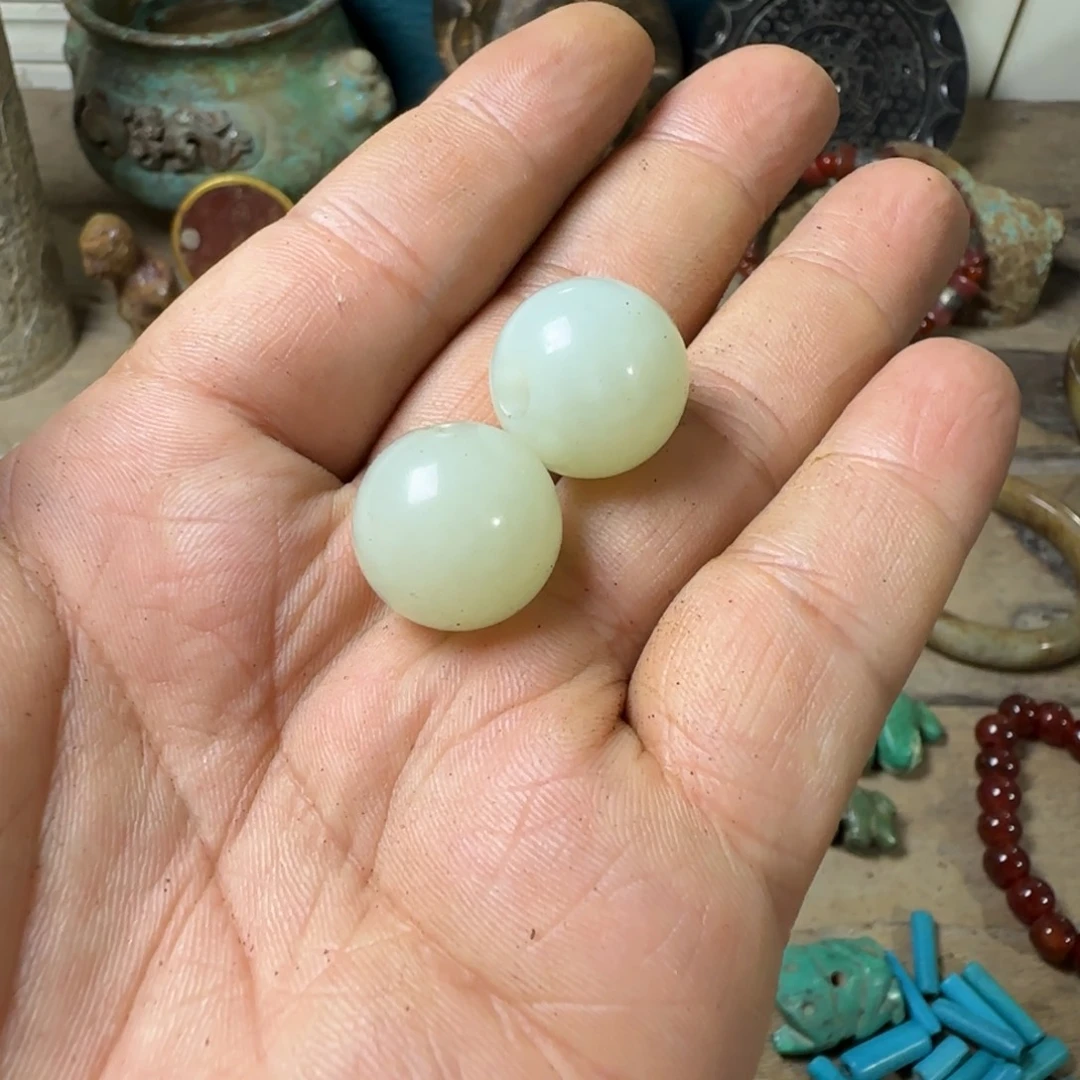 明***宽和田玉（糖玉）未镶嵌颈饰