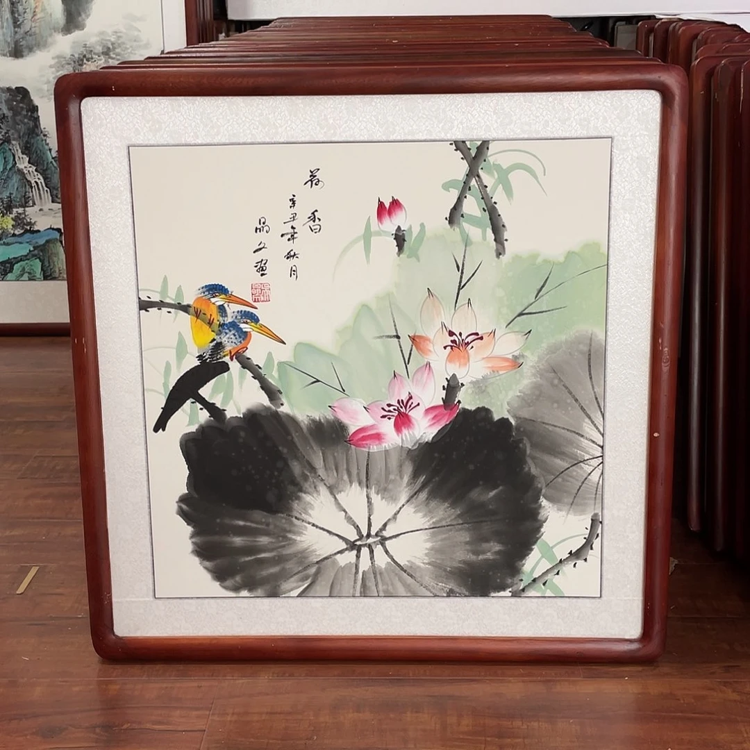 国画带框尺寸63*63厘米