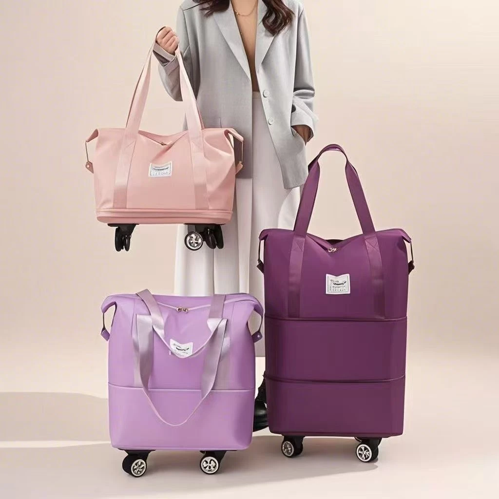 万向轮旅行包女大容量手提行李袋便携式特大容量旅行用品必备神器