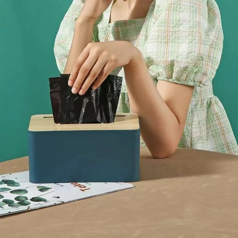 加厚大卷手提式家用抽取式塑料袋厨房黑色