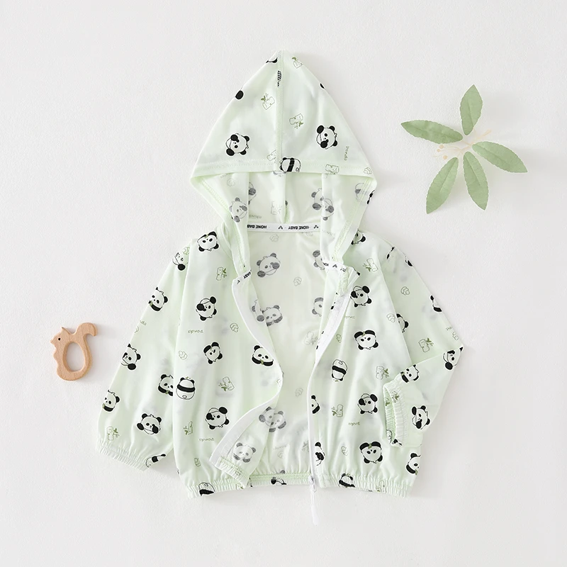 宝宝满印连帽外套防晒
