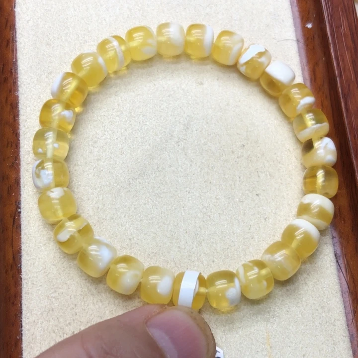 琥珀未镶嵌手链蜜蜡手串