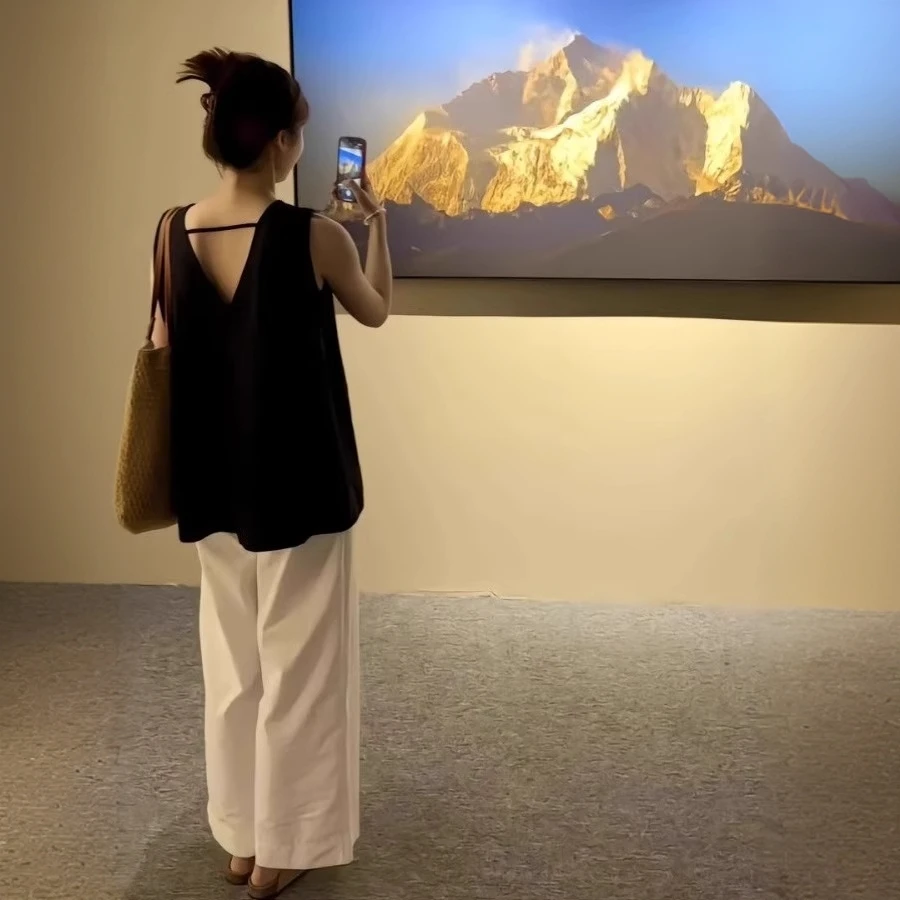 轻奢老钱风洋气v领无袖衬衫女夏季时尚减龄遮肚子宽松背心小衫