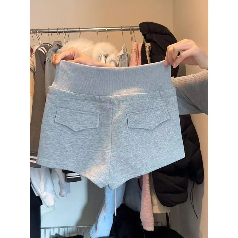 高品质抽绳休闲运动短裤女【有米女装】