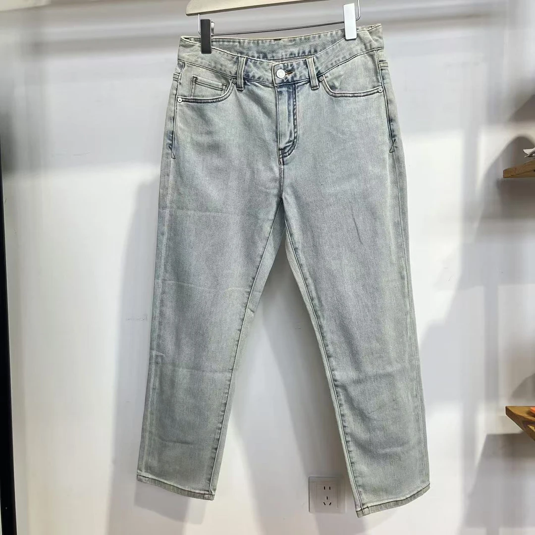 P-19-20  潮牌秋季男士水洗蓝时尚百搭牛仔裤 15155