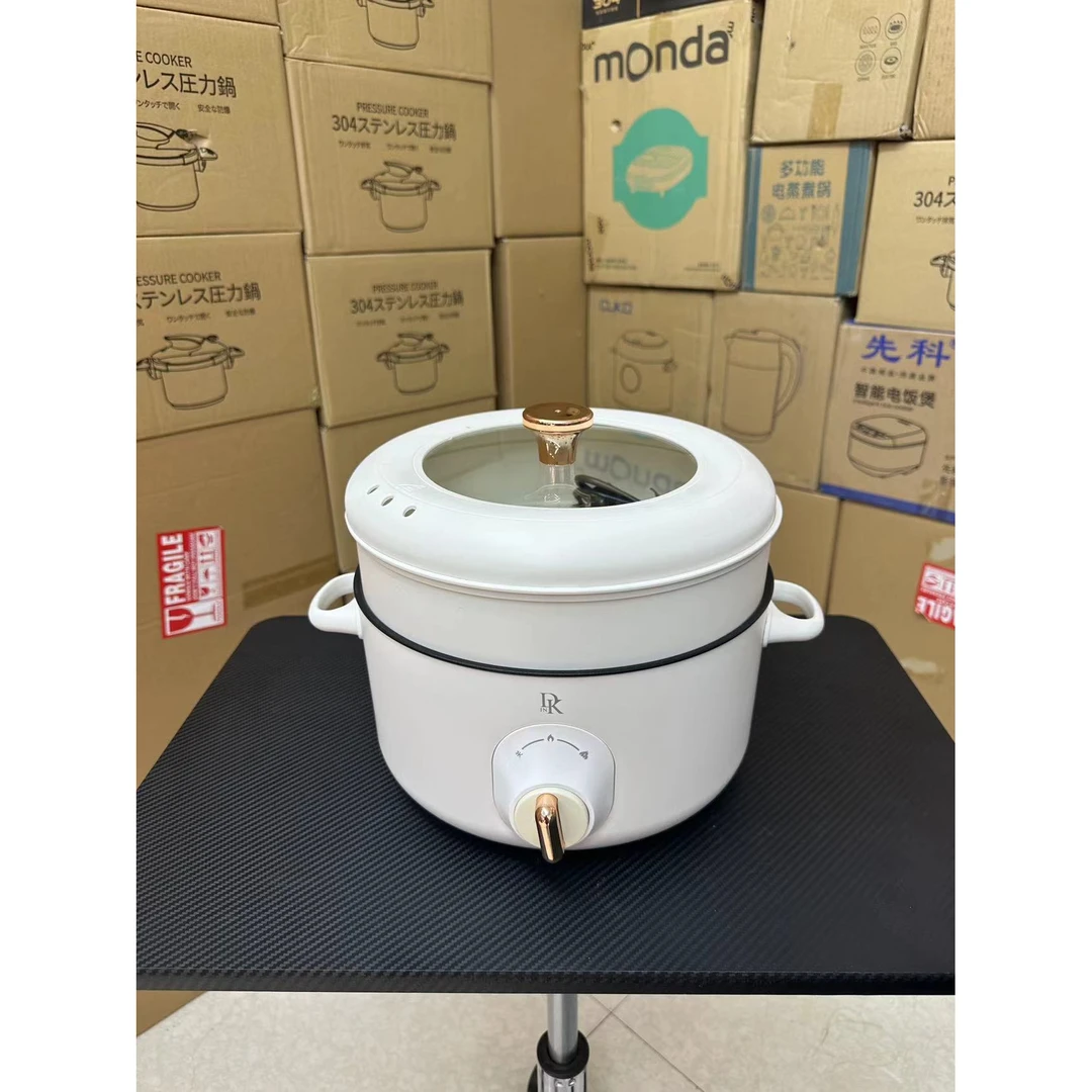 电火锅家用简约带盖双层带蒸屉B1