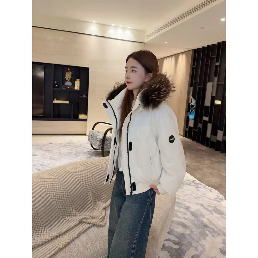 【白色大毛领鹅绒服】小允姐姐2025新款时尚高级鹅绒服