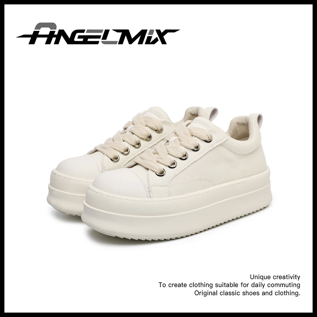 AMIX【小胖丁】7cm隐形增高休闲帆布鞋厚底内增高韩版夏季复古透气