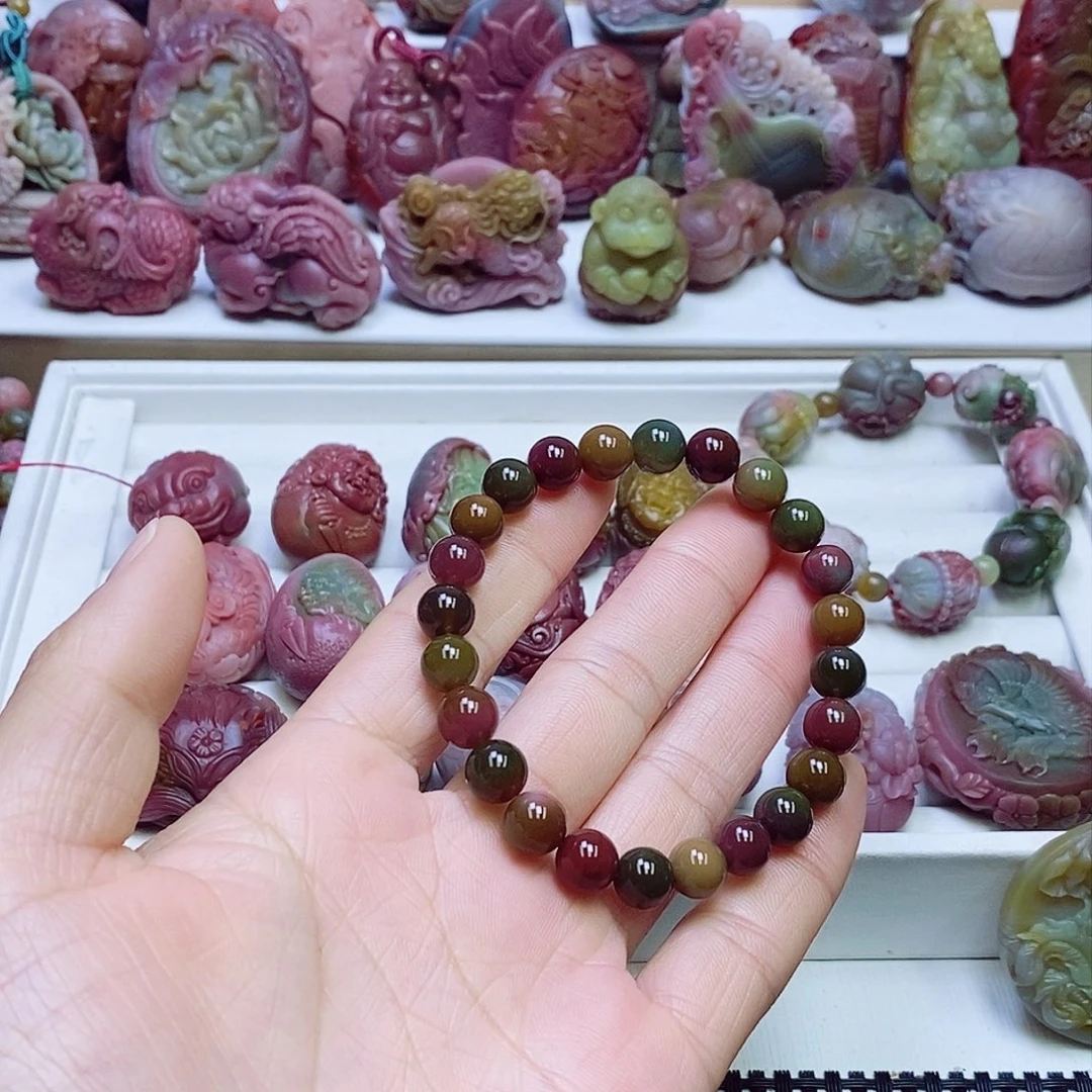 玛瑙/玉髓盐源玛瑙手串未镶嵌