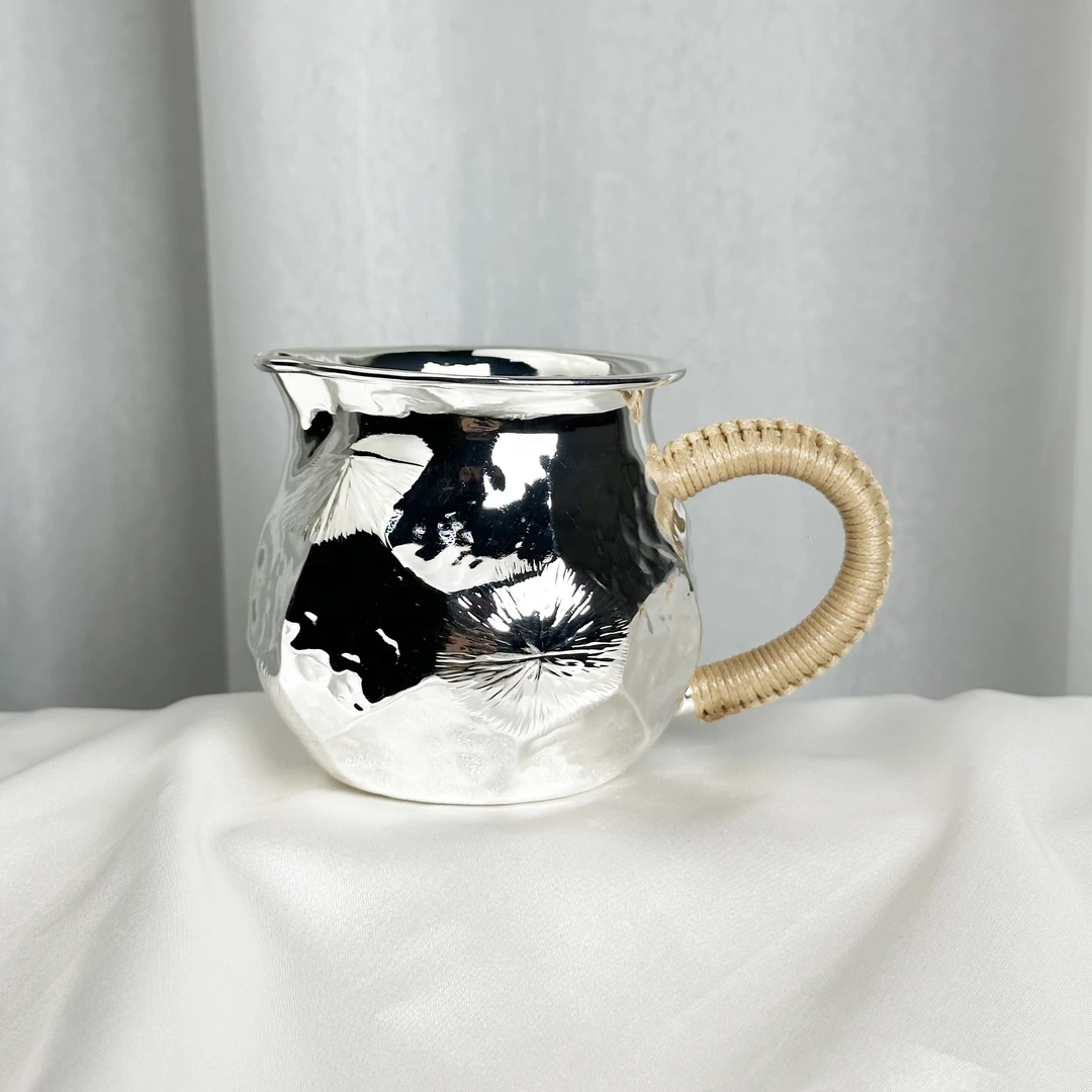 -手工锤纹烟花公道杯999