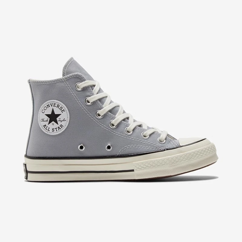 Converse 1970s时尚百搭高帮帆布鞋男女同款浅灰色  170552C