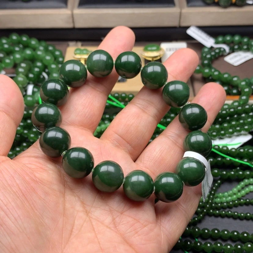 【闪购商品】未镶嵌手串和田玉（碧玉）用****5