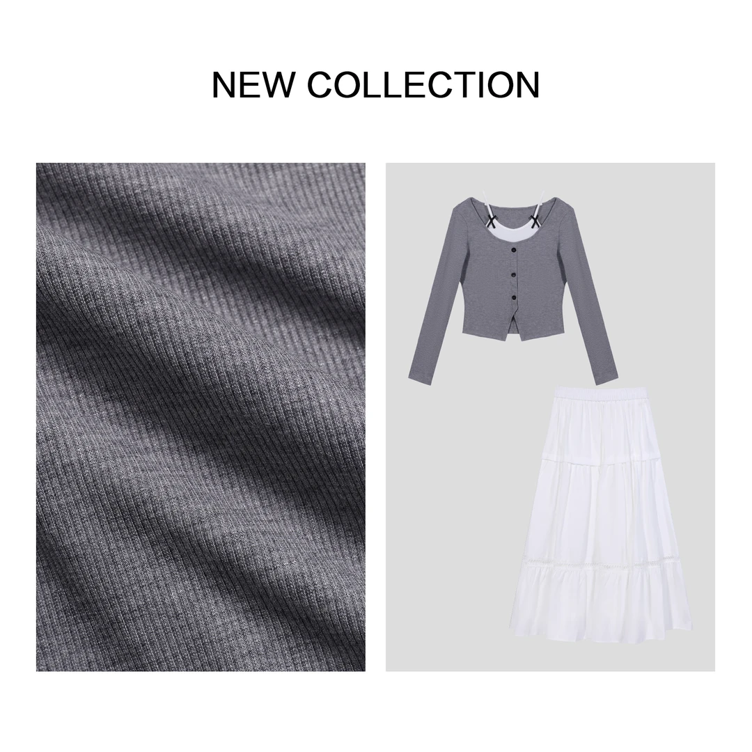 【龙哥专属】D5F36137B 春新款轻奢气质连衣裙套装 2068