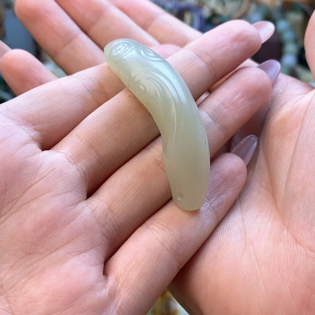 和田玉颈饰未镶嵌傻*头定制