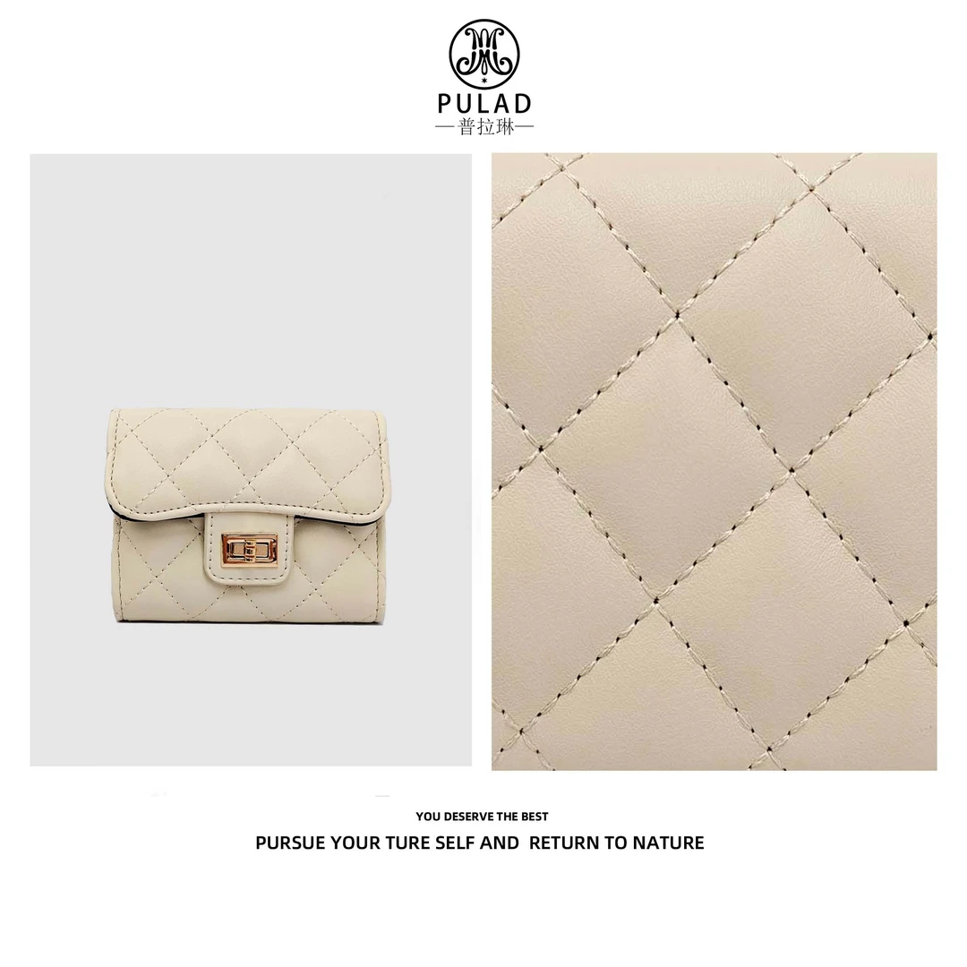 【工厂直销】新款卡包证件包菱格小香风简约女士小零钱包610