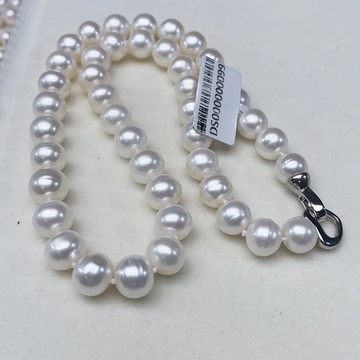 淡水珍珠未镶嵌颈饰卡10➕高品极光冷白丝绸